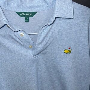 The Masters Tournament Light Blue Golf Polo Shirt
